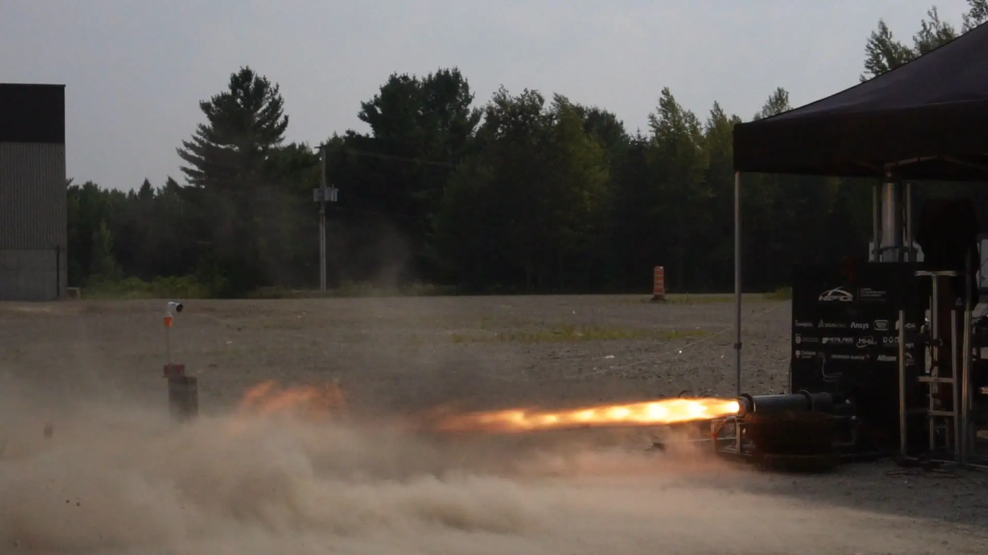Carleton University CU InSpace successful static fire of rocket